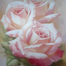 Схема вышивки «Нежные розы»