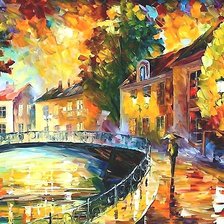 Схема вышивки «разноцветный дождь»