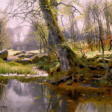 Схема вышивки «Лес»