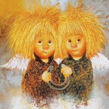 Схема вышивки «ангелочки»