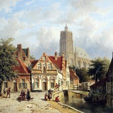 Схема вышивки «По картине Адриана Эвенса»