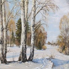 Схема вышивки «Дорога в село»