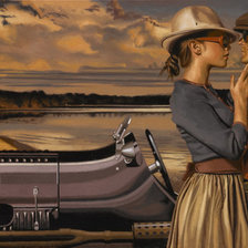 Схема вышивки «влюбленные. художник Перегрин Хиткот»