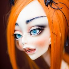 Схема вышивки «рыжая кукла»