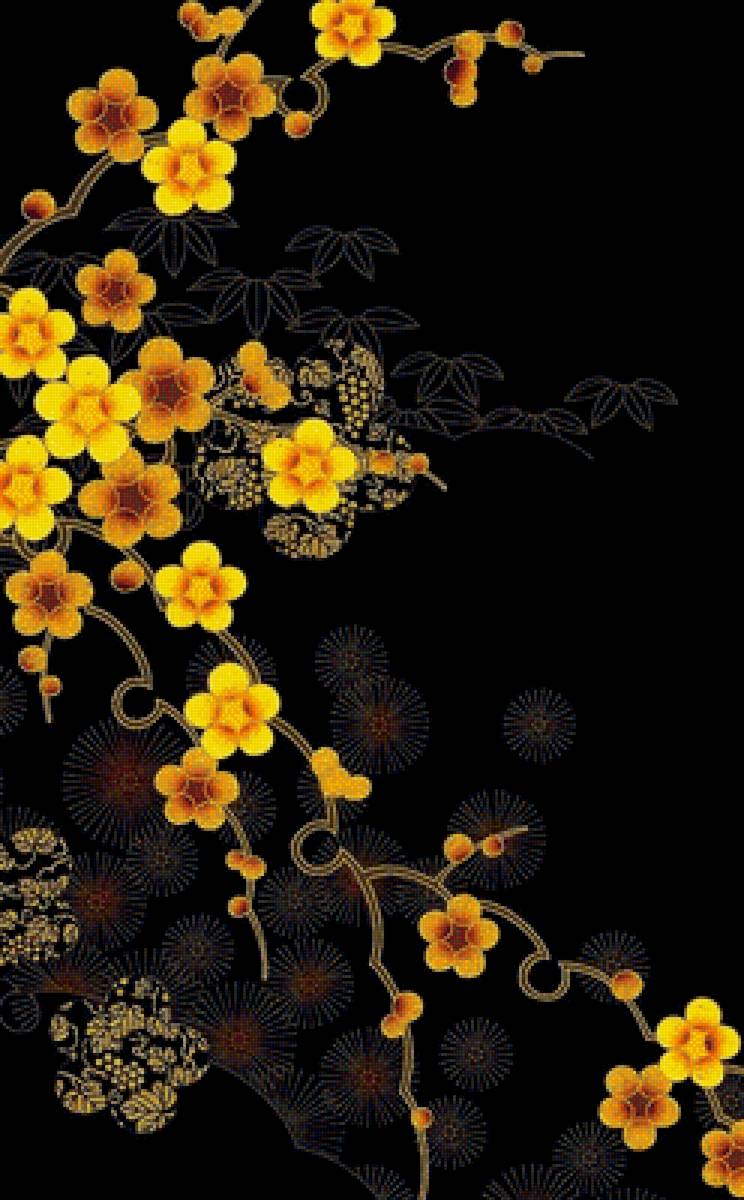 жёлтые цветы - предпросмотр