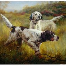 Схема вышивки «охота»