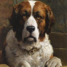 Схема вышивки «Пес»