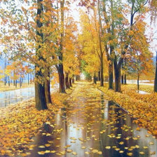 Схема вышивки «Худ. Былич А.Л. ОСЕНЬ ЗОЛОТАЯ»