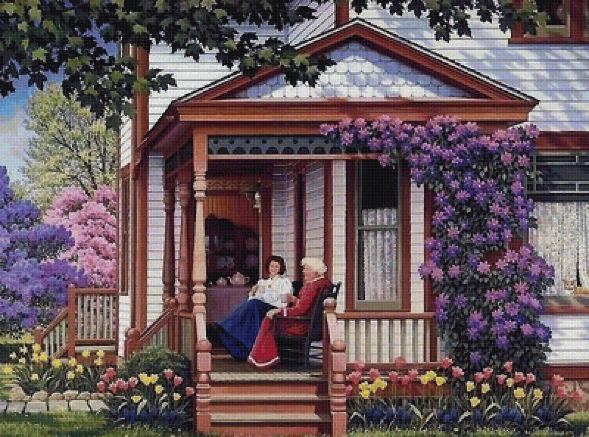 на веранде - предпросмотр