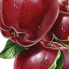 Схема вышивки «яблоня»