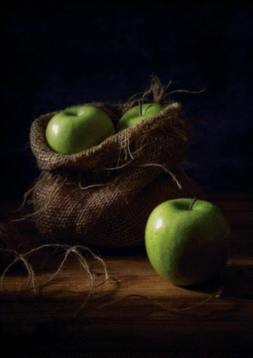 яблоки в мешке - яблоко, кухня, яблоня - предпросмотр