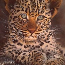 Схема вышивки «котёнок»