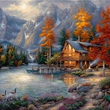 Схема вышивки «Paesaggio»