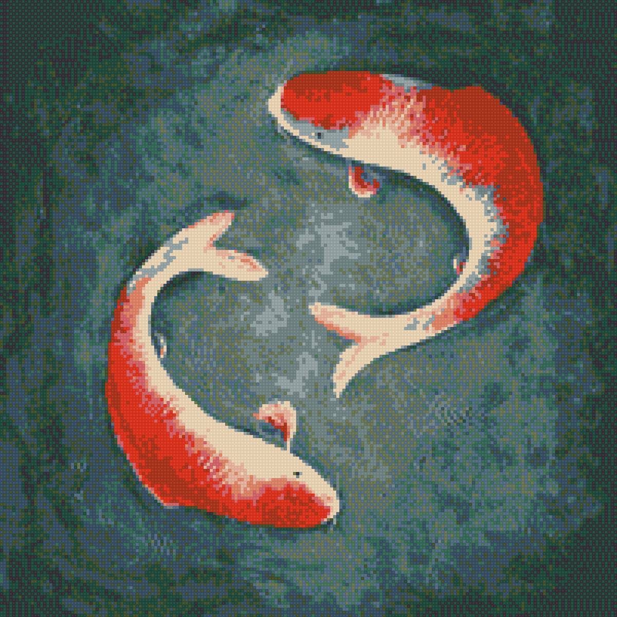 Японские рыбы Кой - рыба, кой, япония, карп, зодиак - предпросмотр