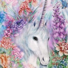 Схема вышивки «Единорог»