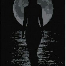 Схема вышивки «Луна»