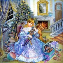 Схема вышивки «Девочка»