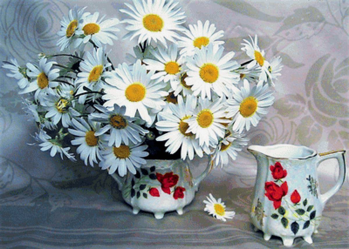 ромашки - ромашки, картина, цветы - предпросмотр