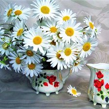 Схема вышивки «ромашки»