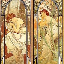 Схема вышивки «две девушки»