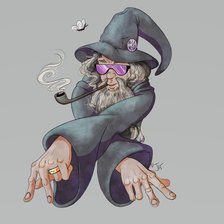 Схема вышивки «Гэндальф»