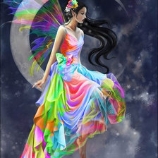 Схема вышивки «Rainbow fairy»