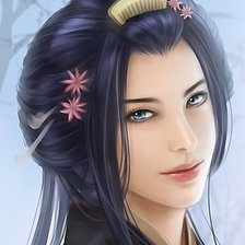 Схема вышивки «Девушка»