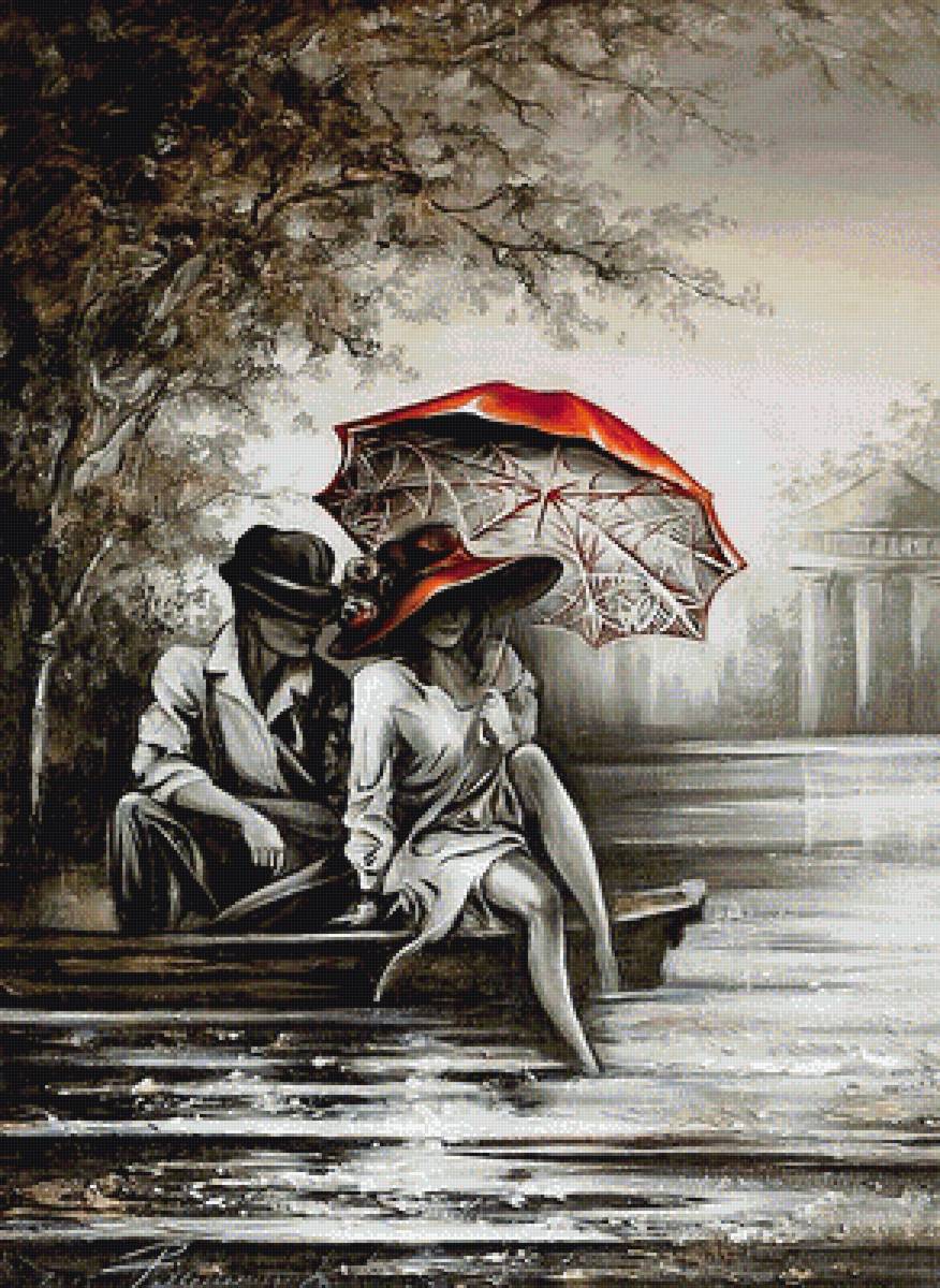 под зонтом - предпросмотр