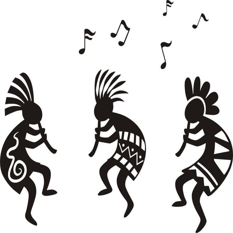 Юго Кокопелли - монохром - оригинал