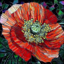 Схема вышивки «мак»