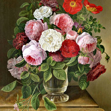 Схема вышивки «Букет в вазе»