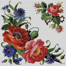 Схема вышивки «букет-ретро»