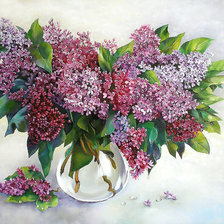 Схема вышивки «Серия "Букет". Сирень»