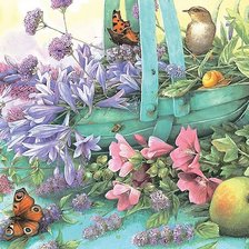 Схема вышивки «летние цветы»