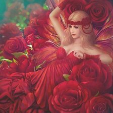 Схема вышивки «Девушка»