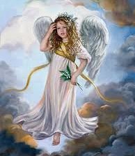 Схема вышивки «ангел»