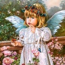 Схема вышивки «ангел»