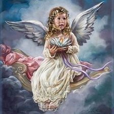 Схема вышивки «ангел»