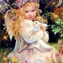 Схема вышивки «ангел»