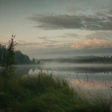Схема вышивки «Туманный пейзаж»