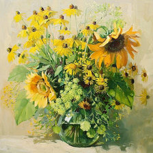 Схема вышивки «цветы»