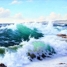 Схема вышивки «Морские волны»