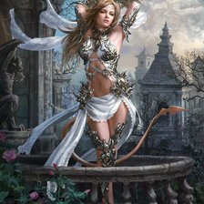 Схема вышивки «Девушка»