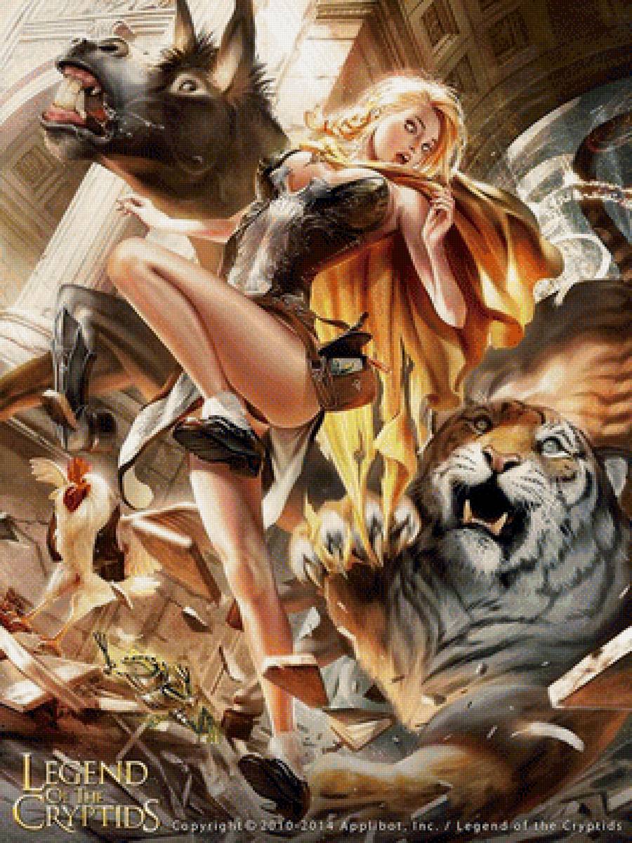 Девушка - фэнтази, сказки, иллюстрации - предпросмотр