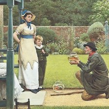 Схема вышивки «продавец золотых рыбок»