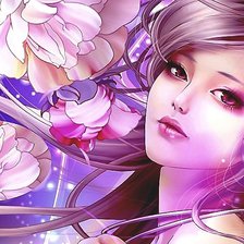 Схема вышивки «Девушка»