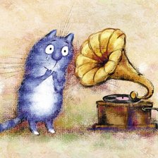 Схема вышивки «кот»