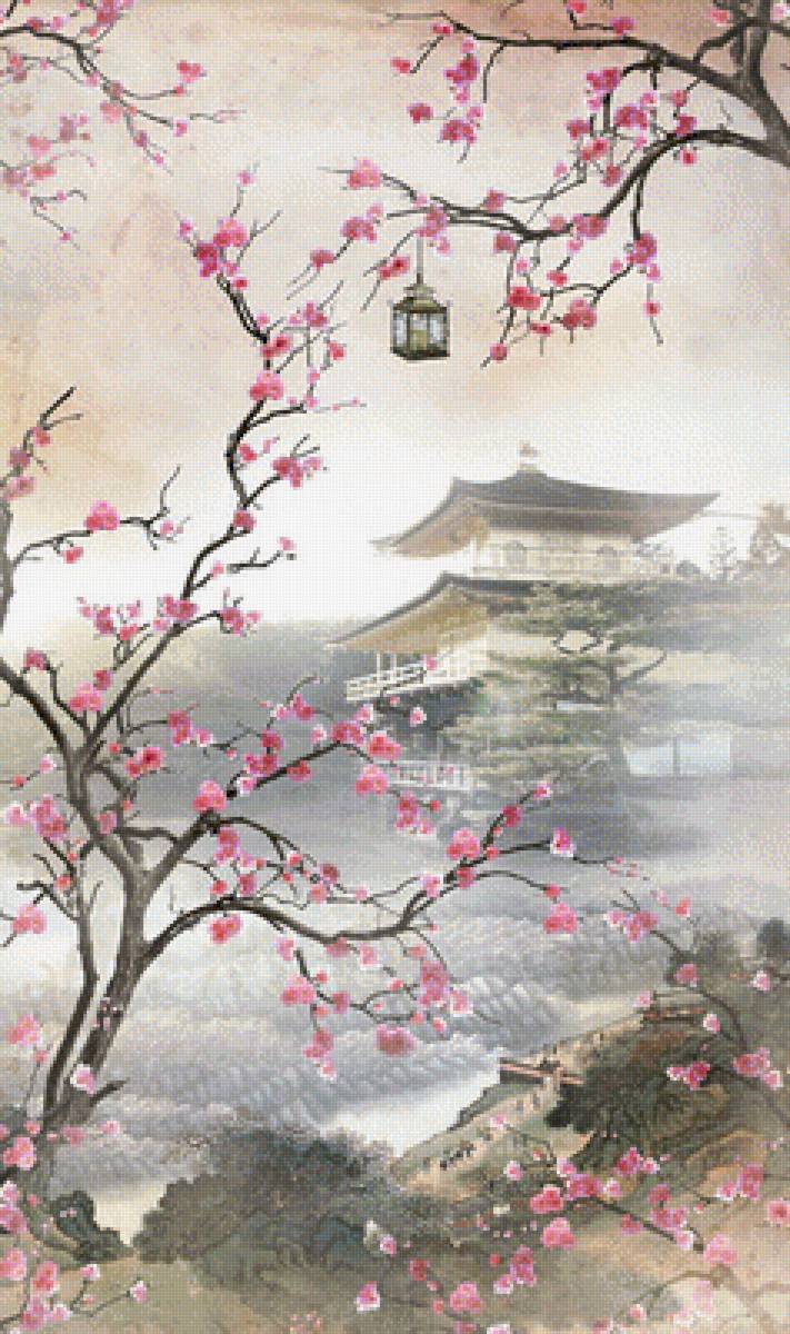 японский пейзаж - предпросмотр