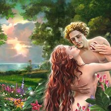 Схема вышивки «искушение»