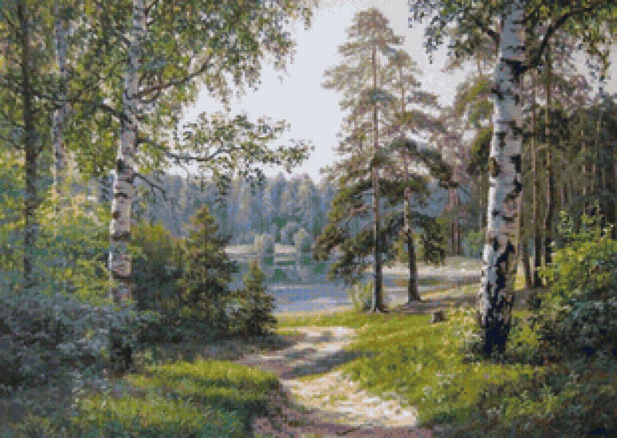 День - лето, пейзаж, река, природа, лес - предпросмотр